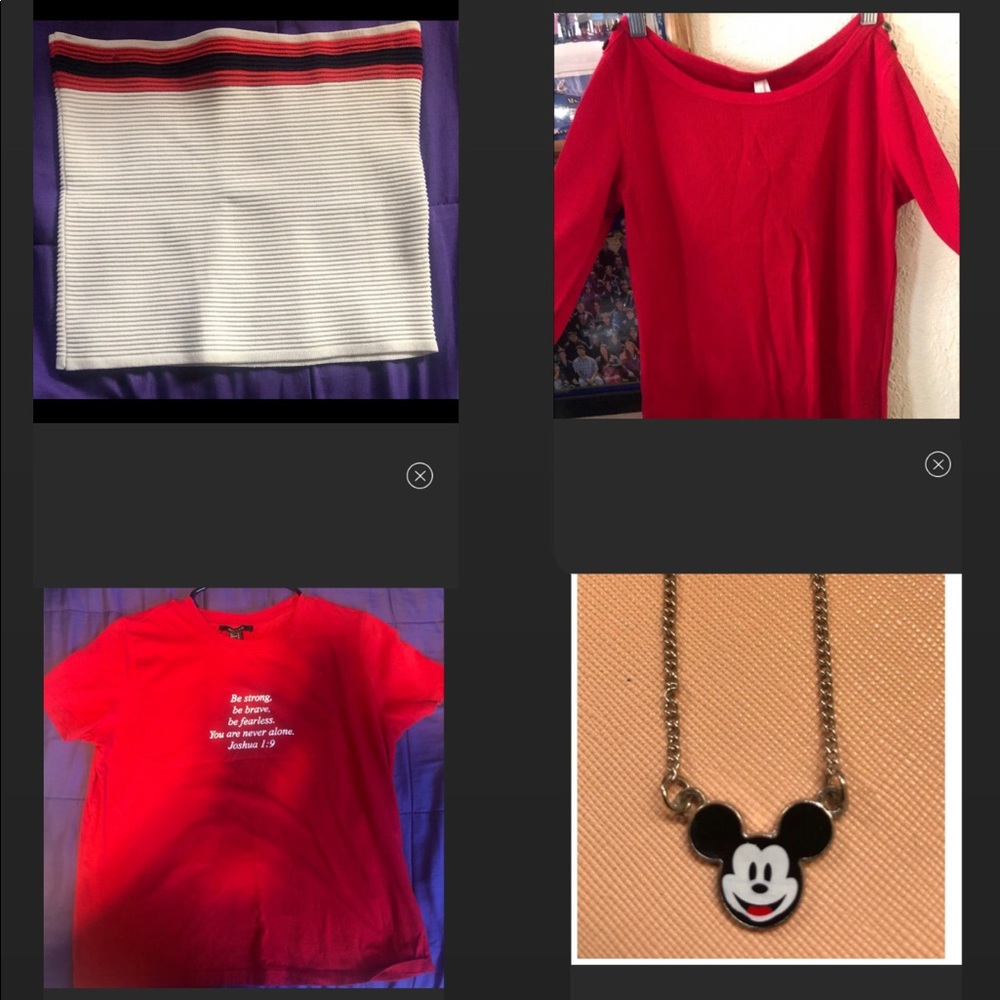 Shirts & necklace bundle !!!